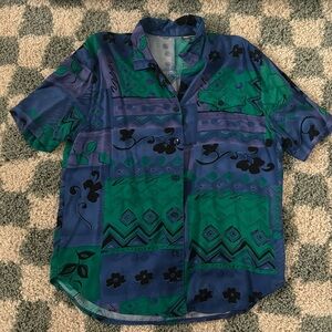 Vintage Floral Button Down